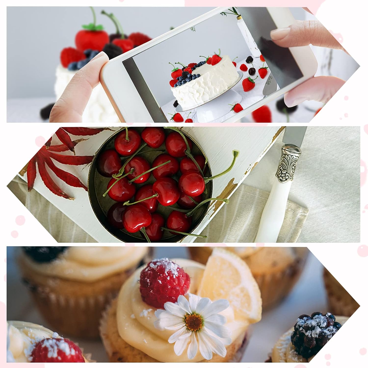 52PCS Artificial Fruit Set for Decoration and Photography