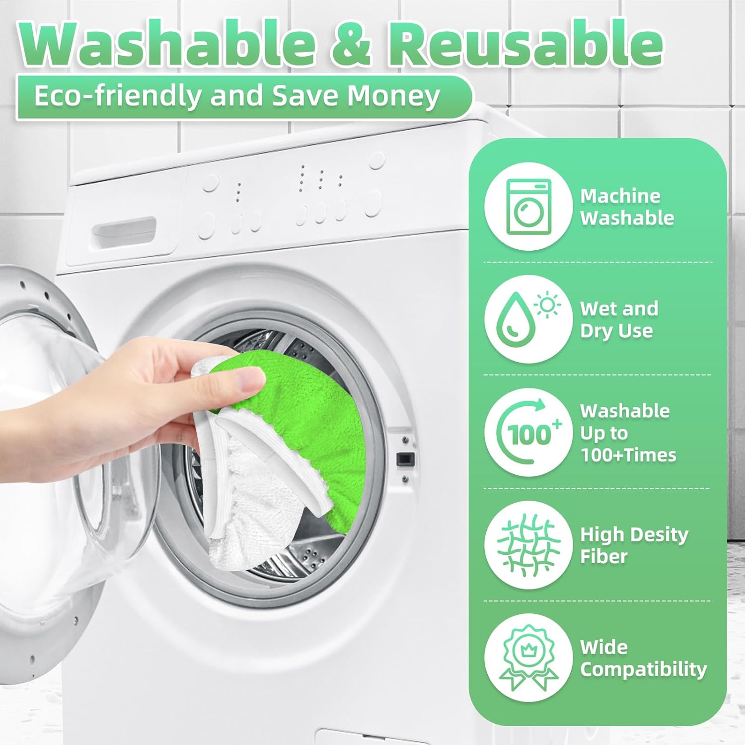 LOVECO 12 Pack Universal Microfiber Cloths for Steam Cleaners