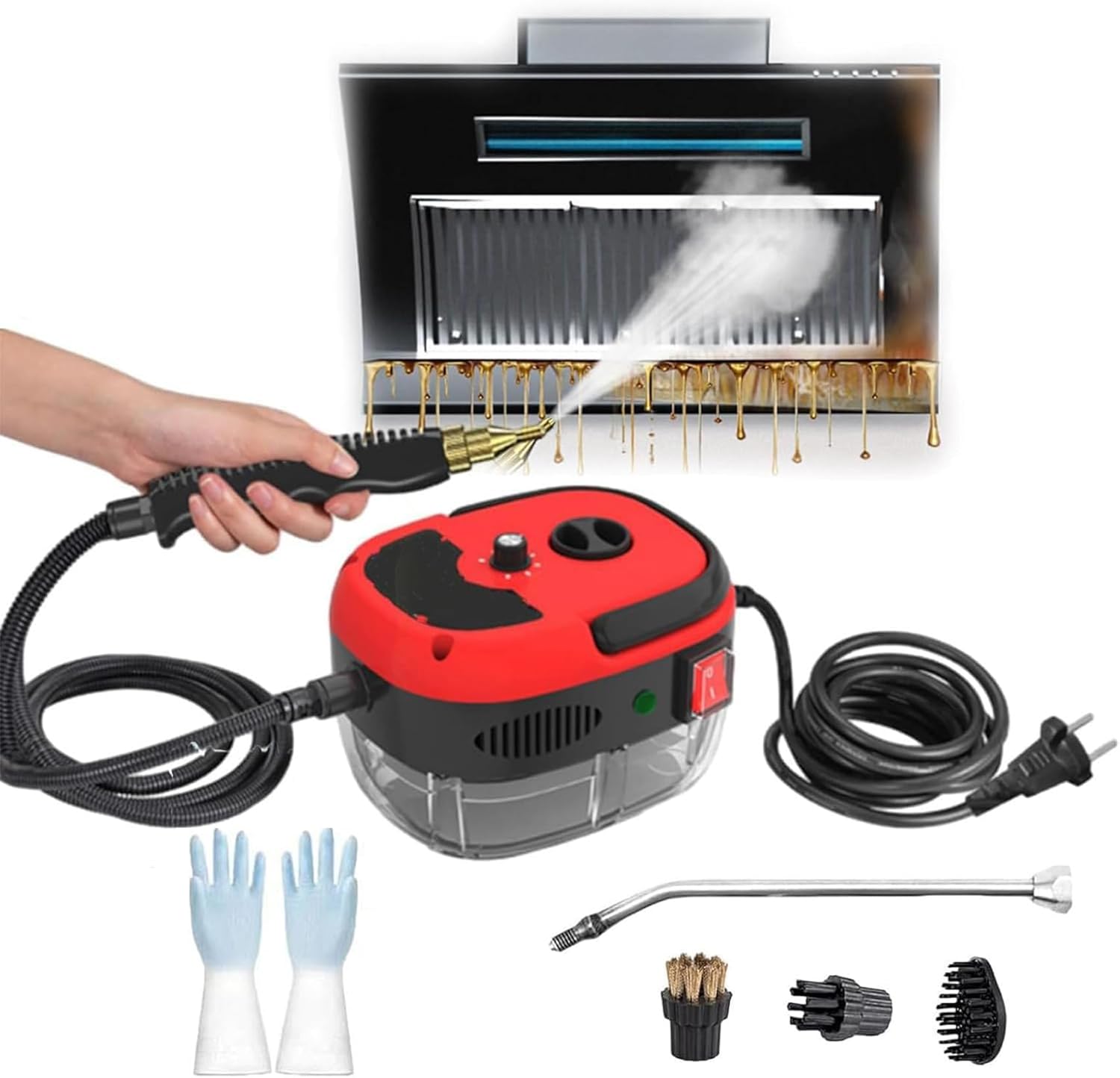 Versora Pro 2500W Steam Cleaner with 10 In 1 Attachments