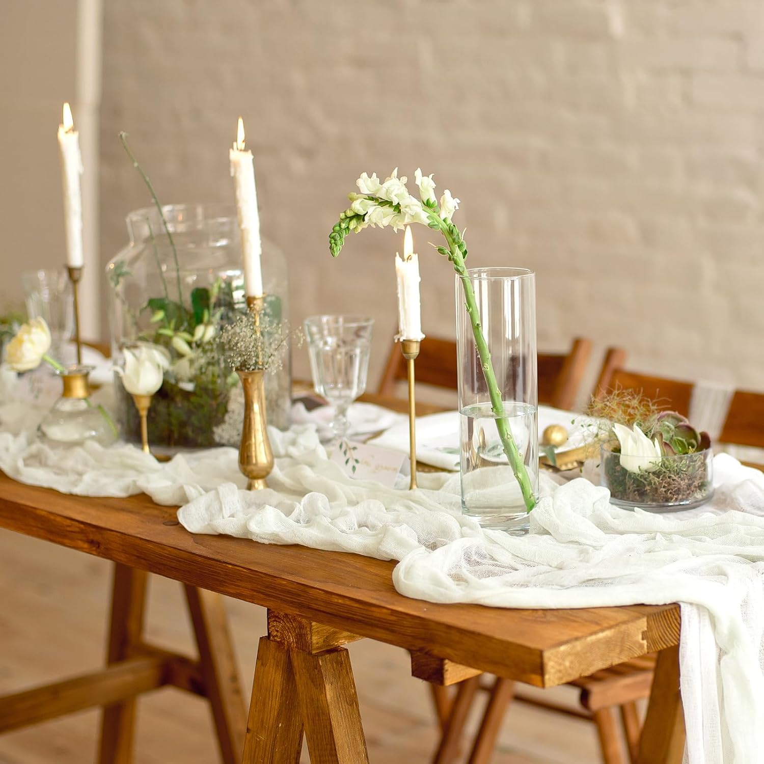 30pcs Clear Glass Cylinder Vases for Centerpieces Wedding Decorations