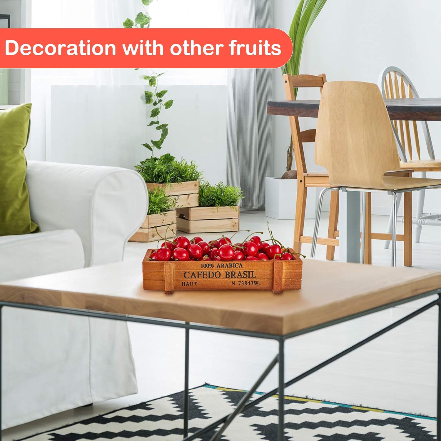 Skylety 80 pcs Artificial Cherry Decorations