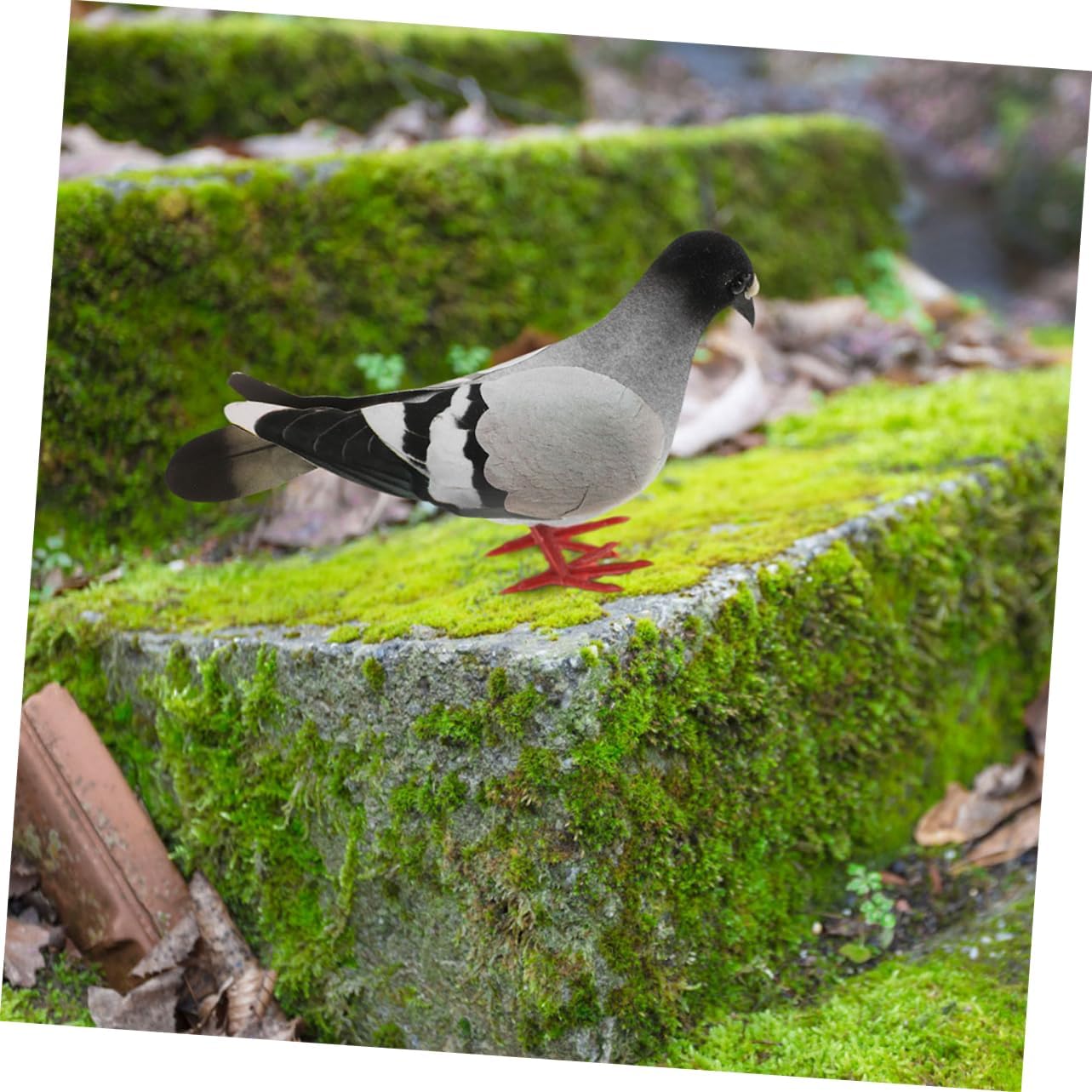 Alasum Realistic Artificial Pigeons 4pcs Garden Decor Set