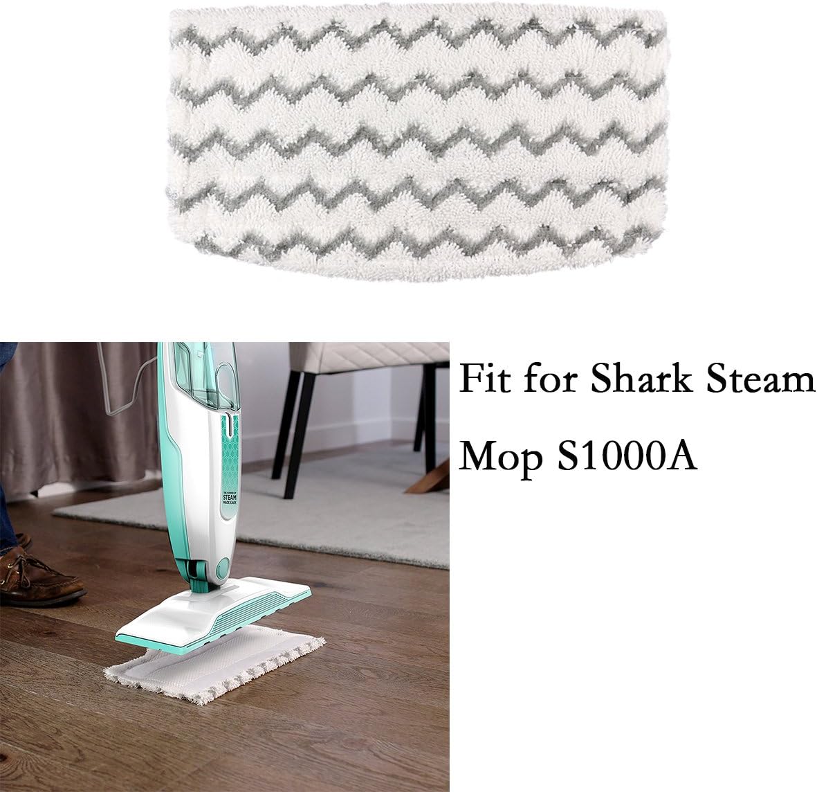 5 Pack Steam Mop Pads Replacement For S1000A S1000C S1000WM S1001C