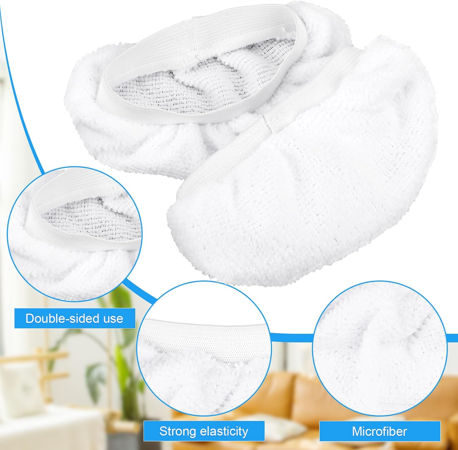 12 Pack Steam Mop Pads for Handheld Steam Cleaner