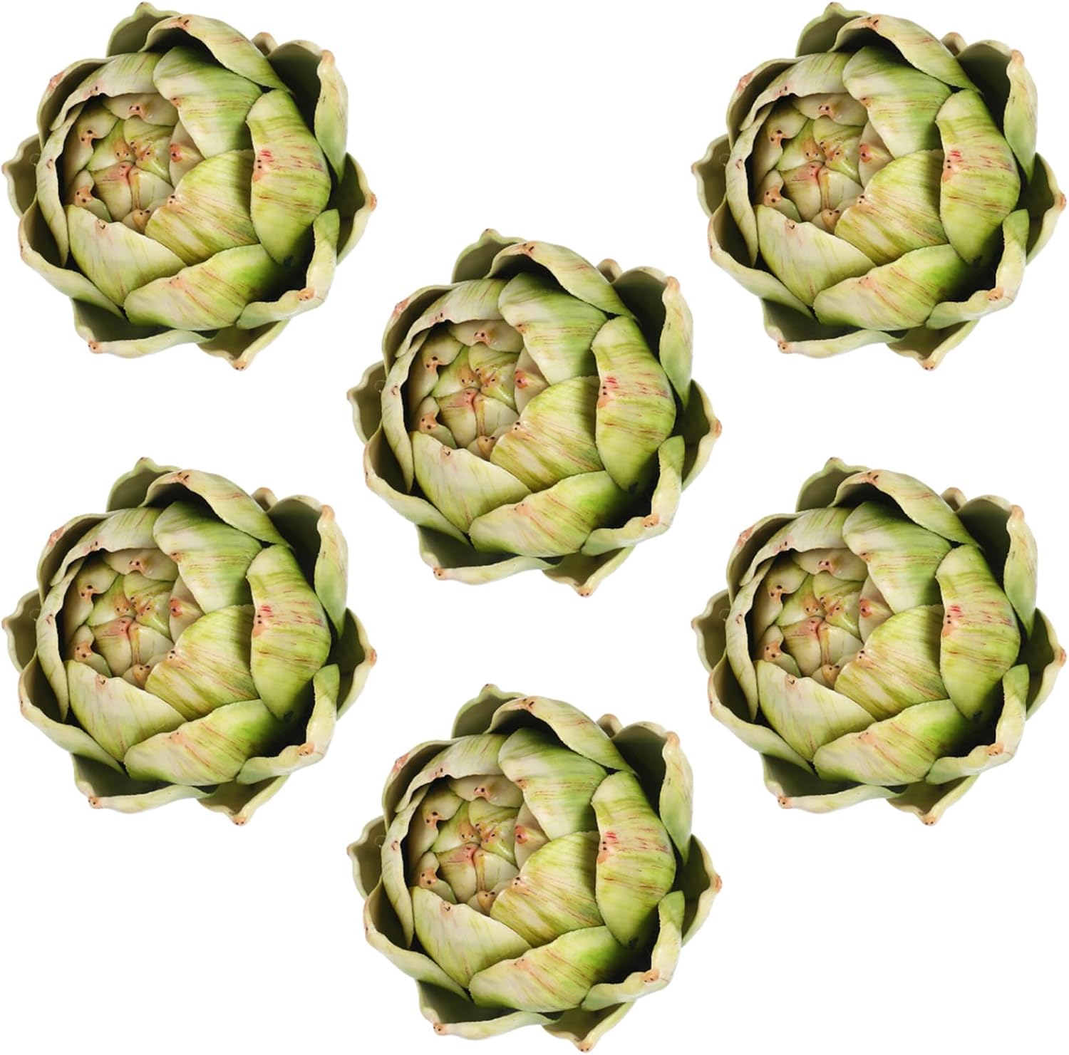 Timgle 6 Pcs Large Green Artificial Artichokes Decor