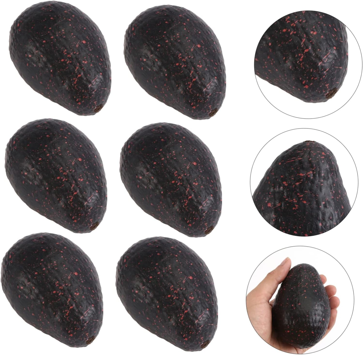 6pcs Lifelike Avocado Photography Props for Decor and Parties