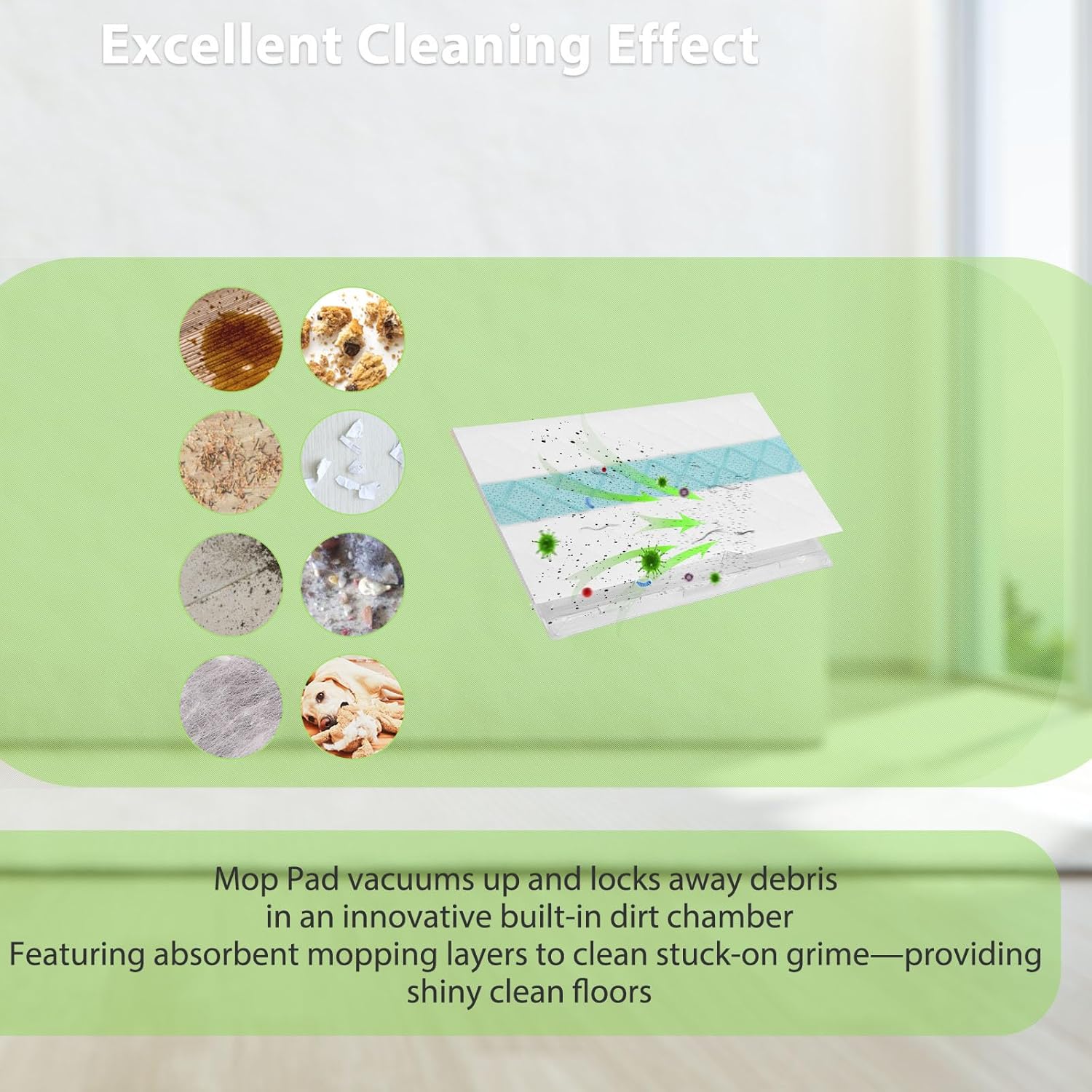 GuanQiao 40 Pack Shark Vacmop Replacement Pads