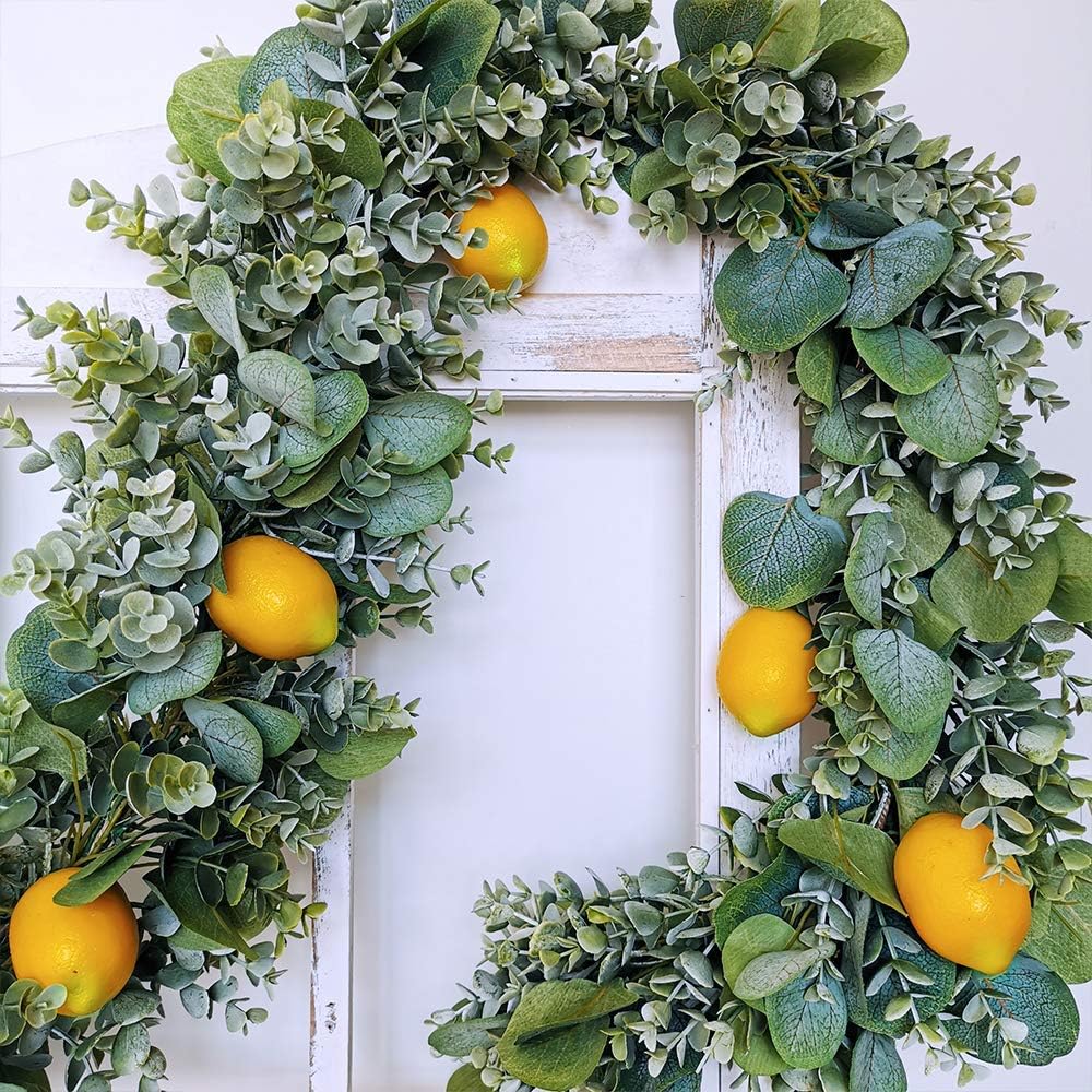 20 Pcs Fake Lemons for Garland and Kitchen Decor