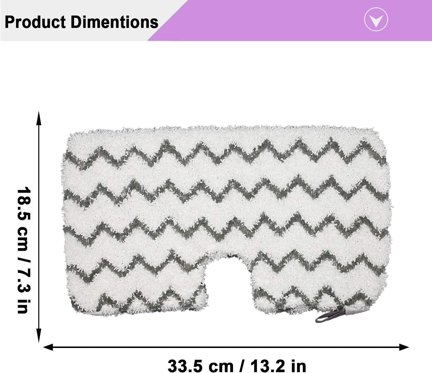 Extolife 4 Pack Steam Mop Pads for Shark Steam Mops