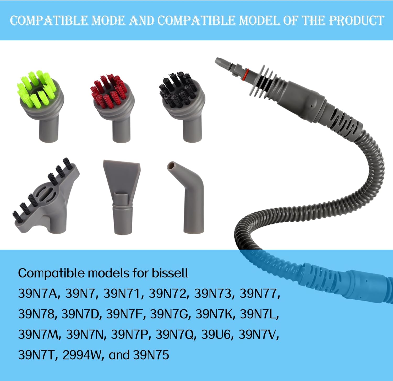 Sionlan 328in Steam Extension Hose for Bissell SteamShot
