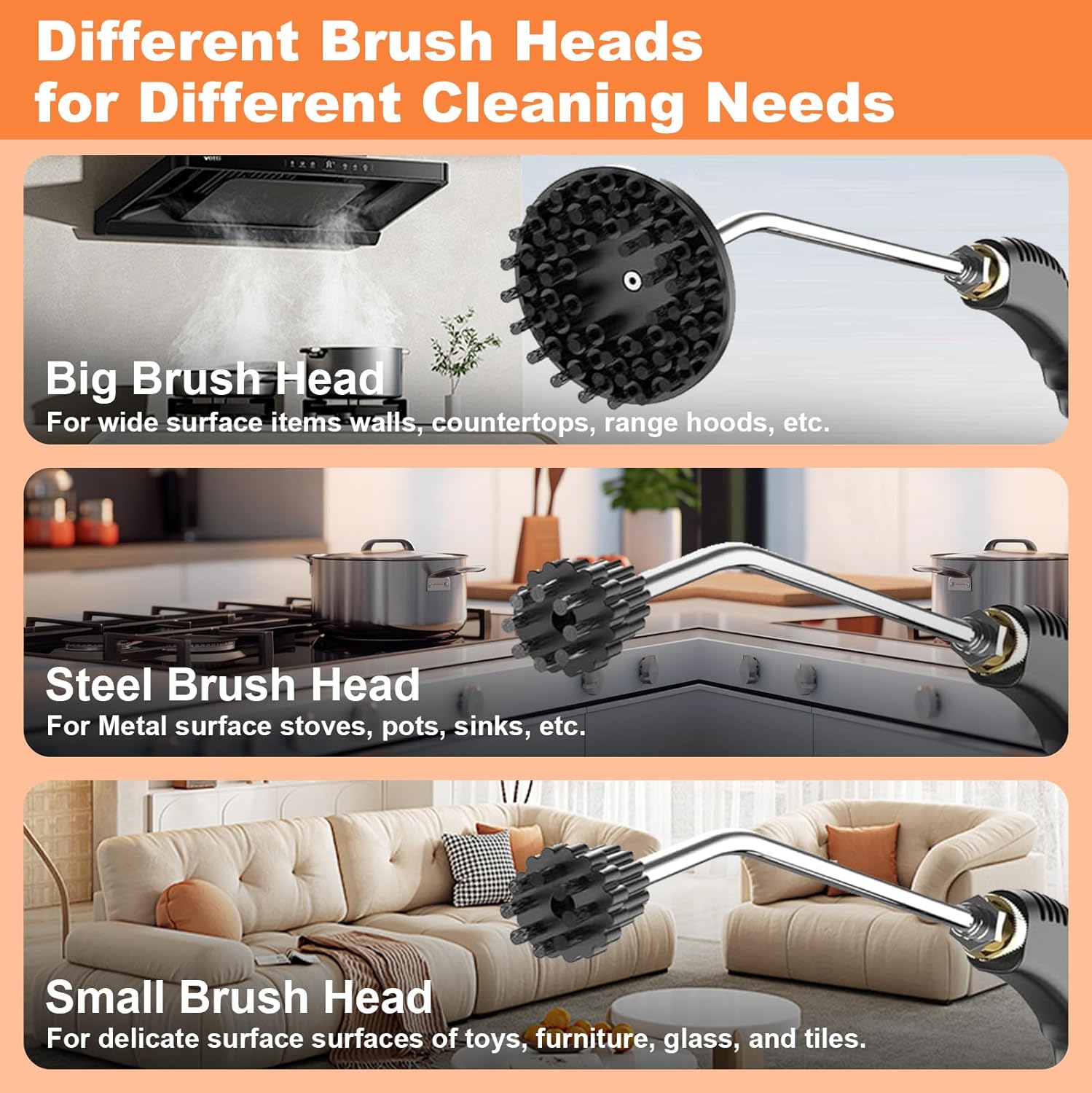 LeadGoods Pressurized Handheld Steam Cleaner