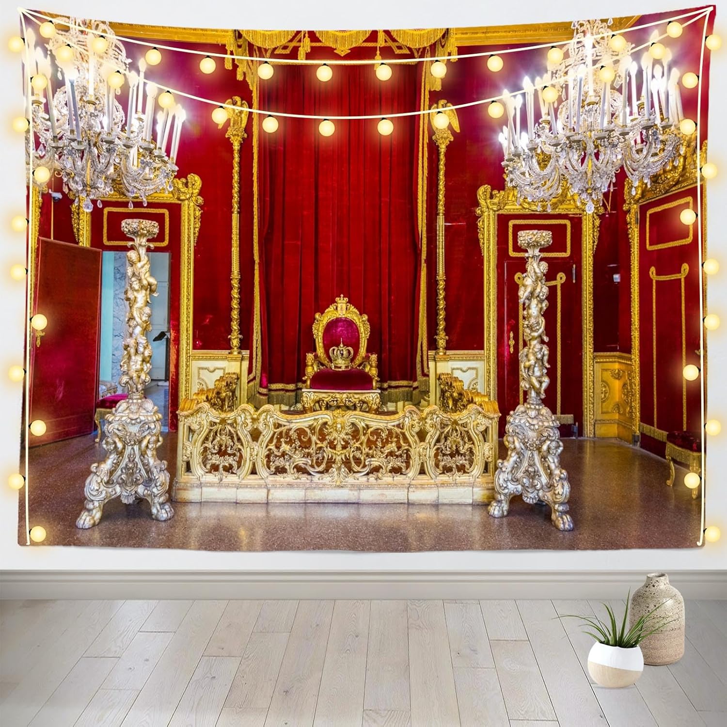 Loccor 118x78 Throne Hall Tapestry for Wall Decor