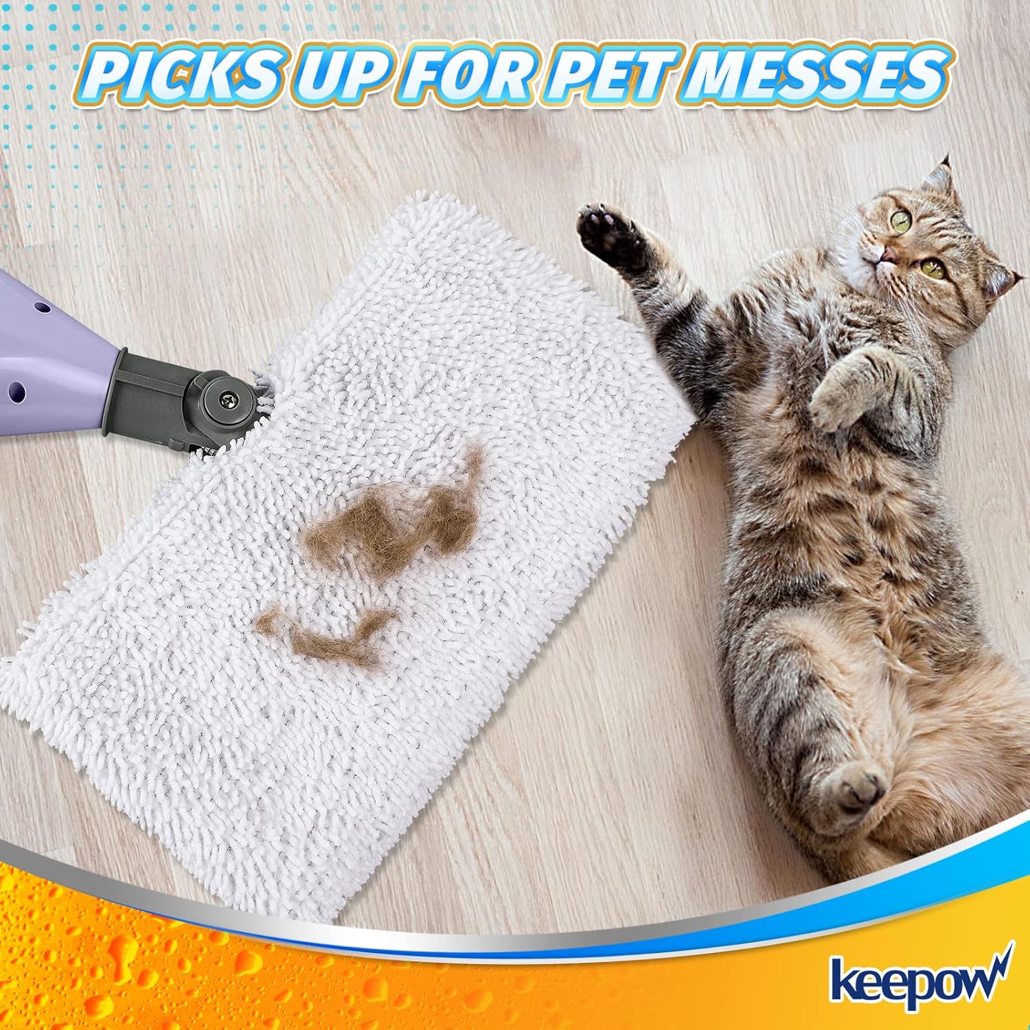 KEEPOW Steam Mop Replacement Pads for Shark S3500 Series