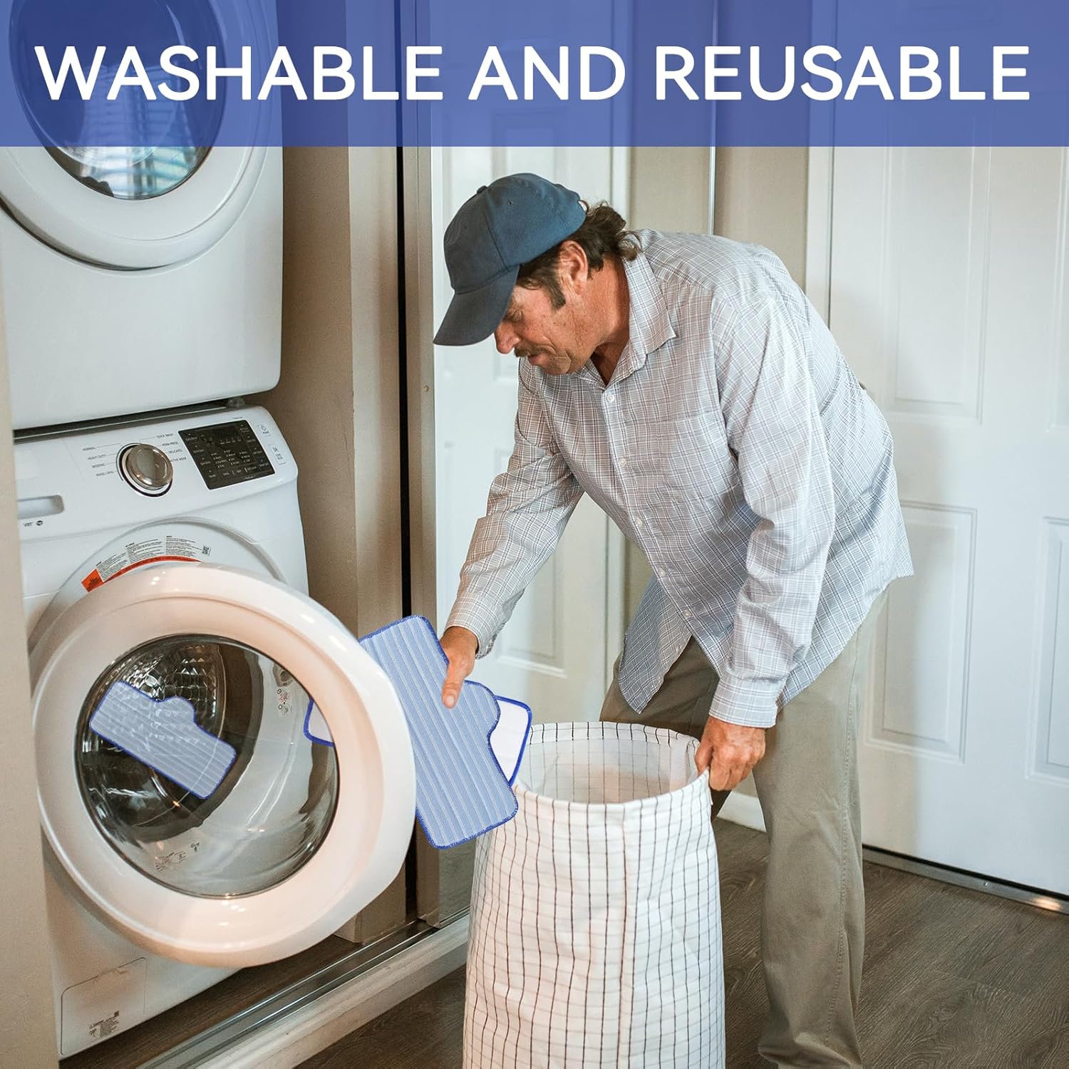 Steam Mop Pads for Dupray Neat Steam Cleaner - 12 Pack Reusable