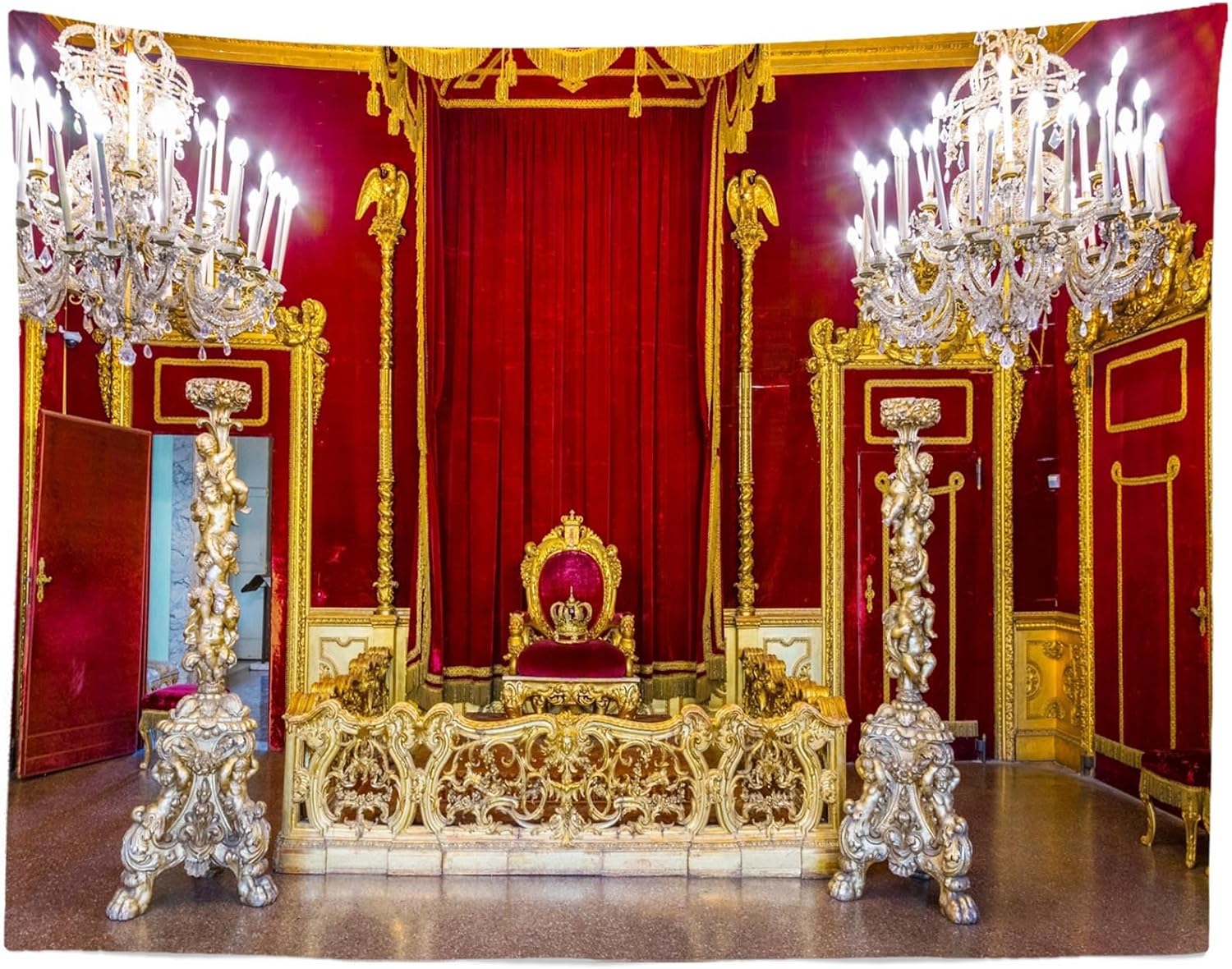 Loccor 118x78 Throne Hall Tapestry for Wall Decor