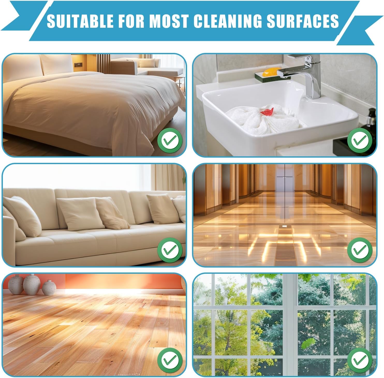 4PCS Steam Mop Pads for Handheld Steamers