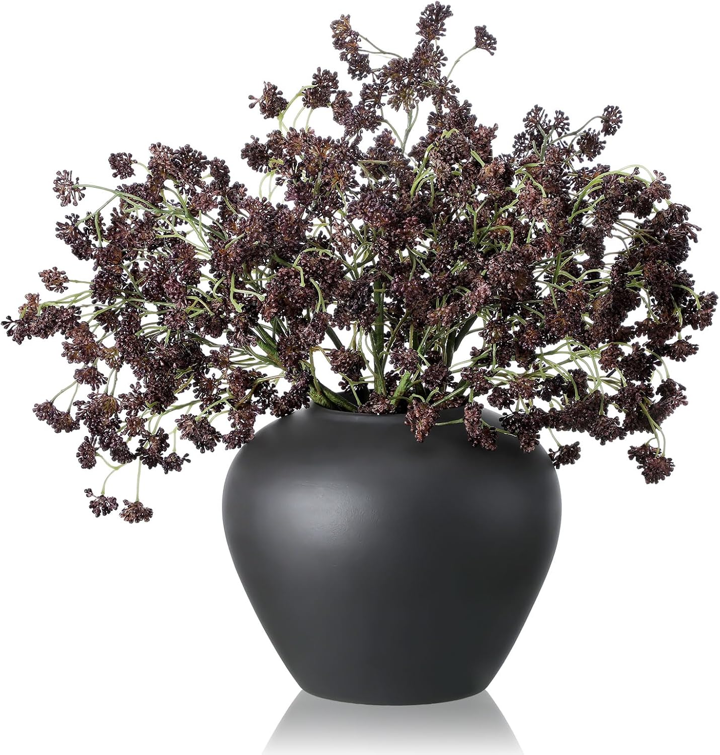 6 Pcs Fall Artificial Soft Plum Sedum Berry Stem Decor