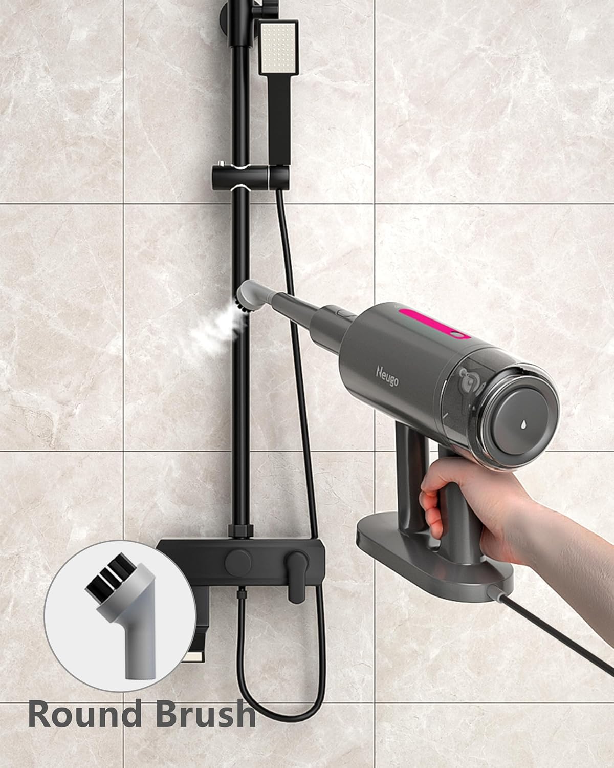 3 Piece Brush Accessories Kit for Neugo NE055 Series Steam Mop