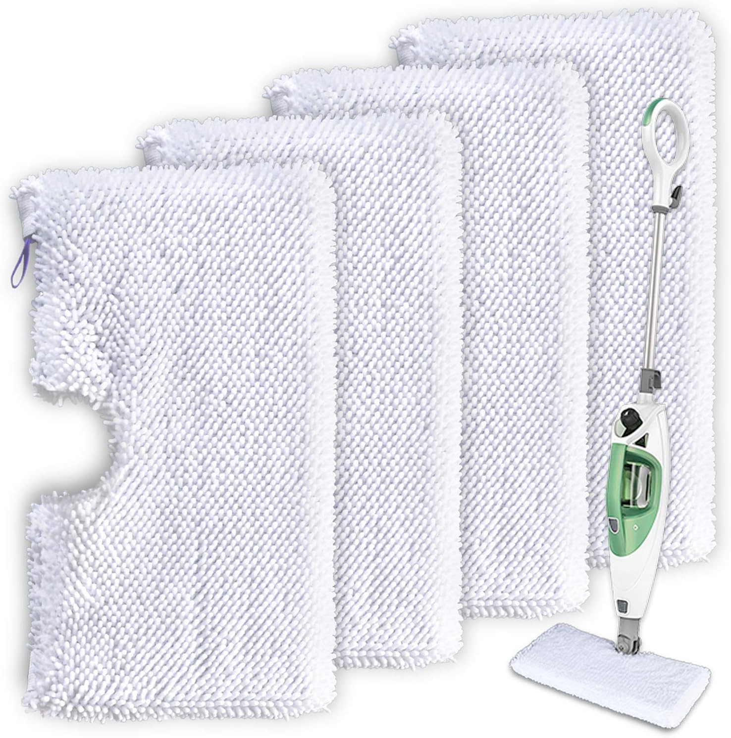 Turbo Microfiber Steam Mop Replacement Pads 4 Pack