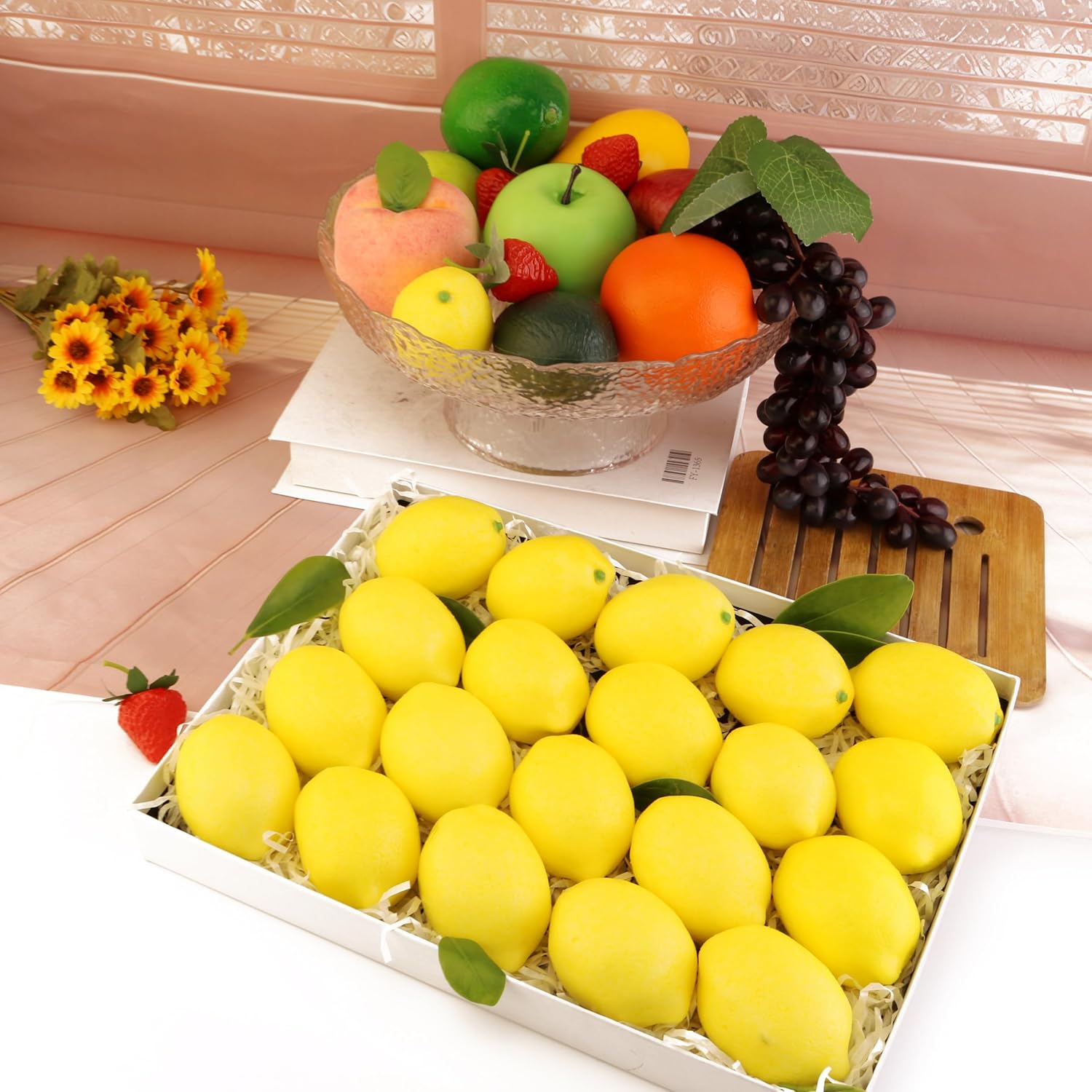 20PCS Realistic Artificial Lemon Decor
