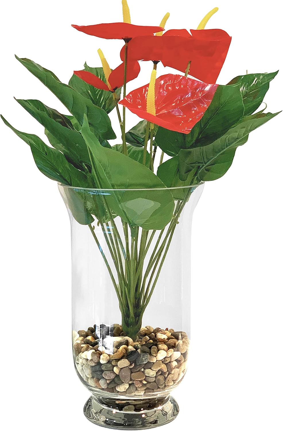 WGV Unique Bouquet Vase Clear Hurricane Glass Candle Holder