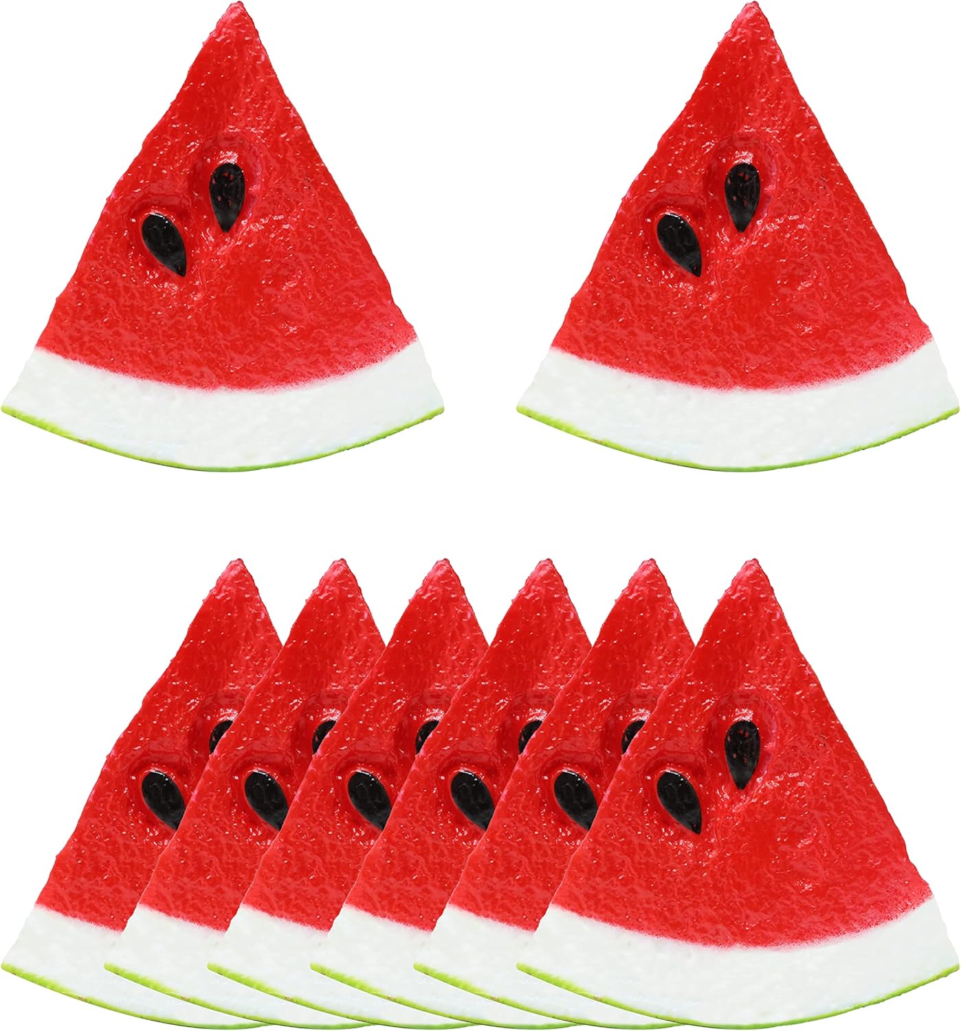Honbay 8PCS Fake Watermelon Slices Plastic Artificial Fruit Decor