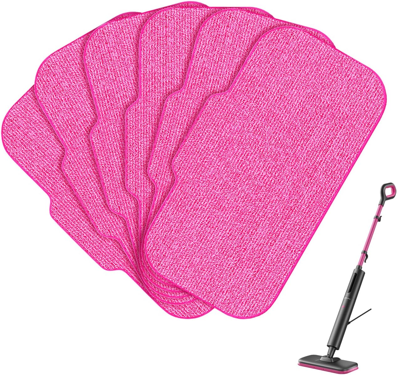 Schenley 6-Pack Microfiber Pads for Steam Mop Cleaner