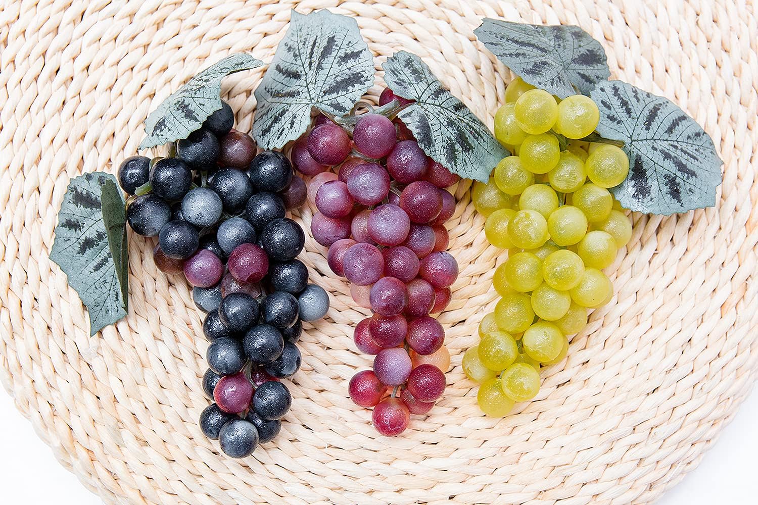 3 Bunches Realistic Fake Grapes for Decoration