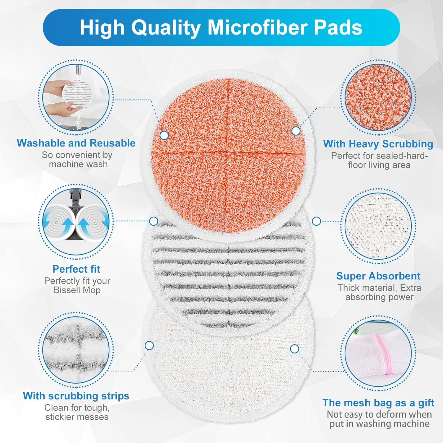 KEEPOW Spinwave Replacement Pads 2 Pack
