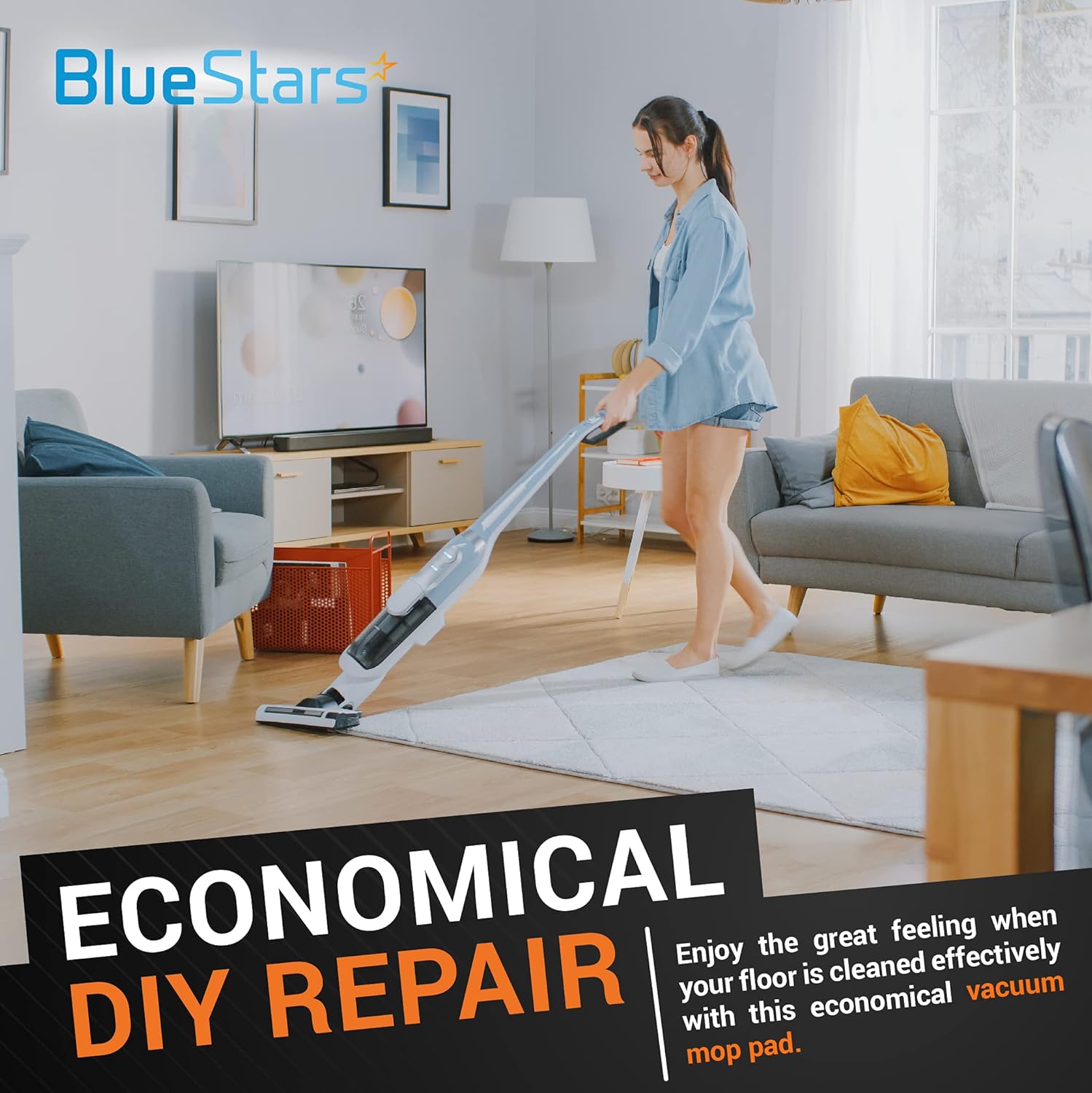 BlueStars Microfiber Mop Pad for Dupray Neat Steam Cleaner - Pack of 8