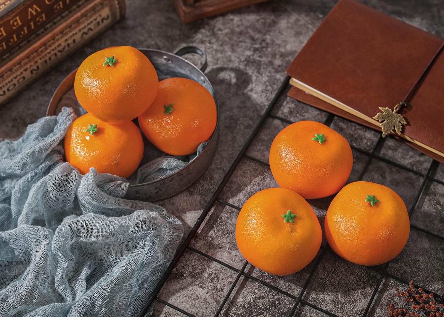Toopify 16 Pcs Artificial Oranges for Home Decoration