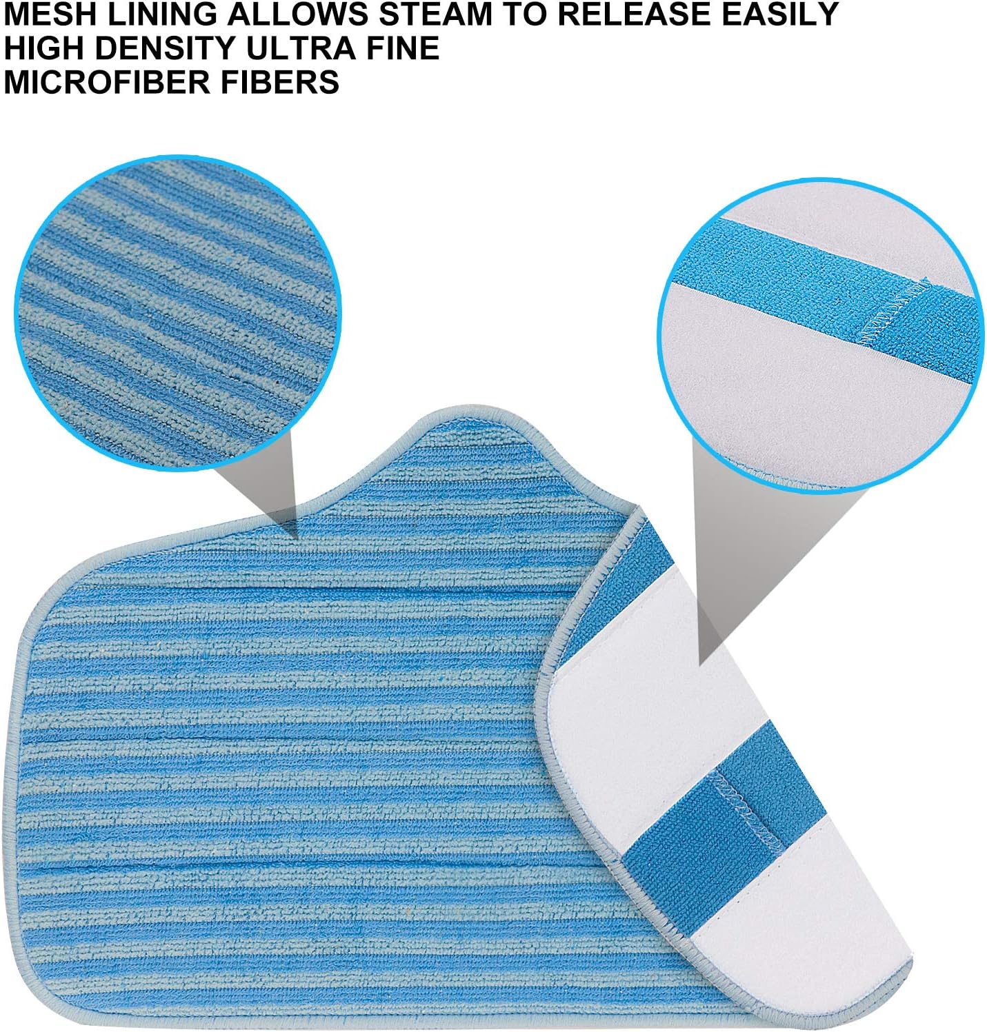 5 Pack Microfiber Mop Pads for Dupray Neat and McCulloch Steam Cleaners