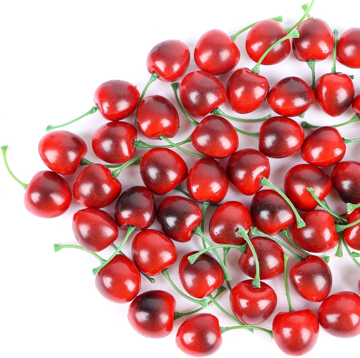 FOIMAS 50pcs Artificial Cherry Decor for Home and Craft