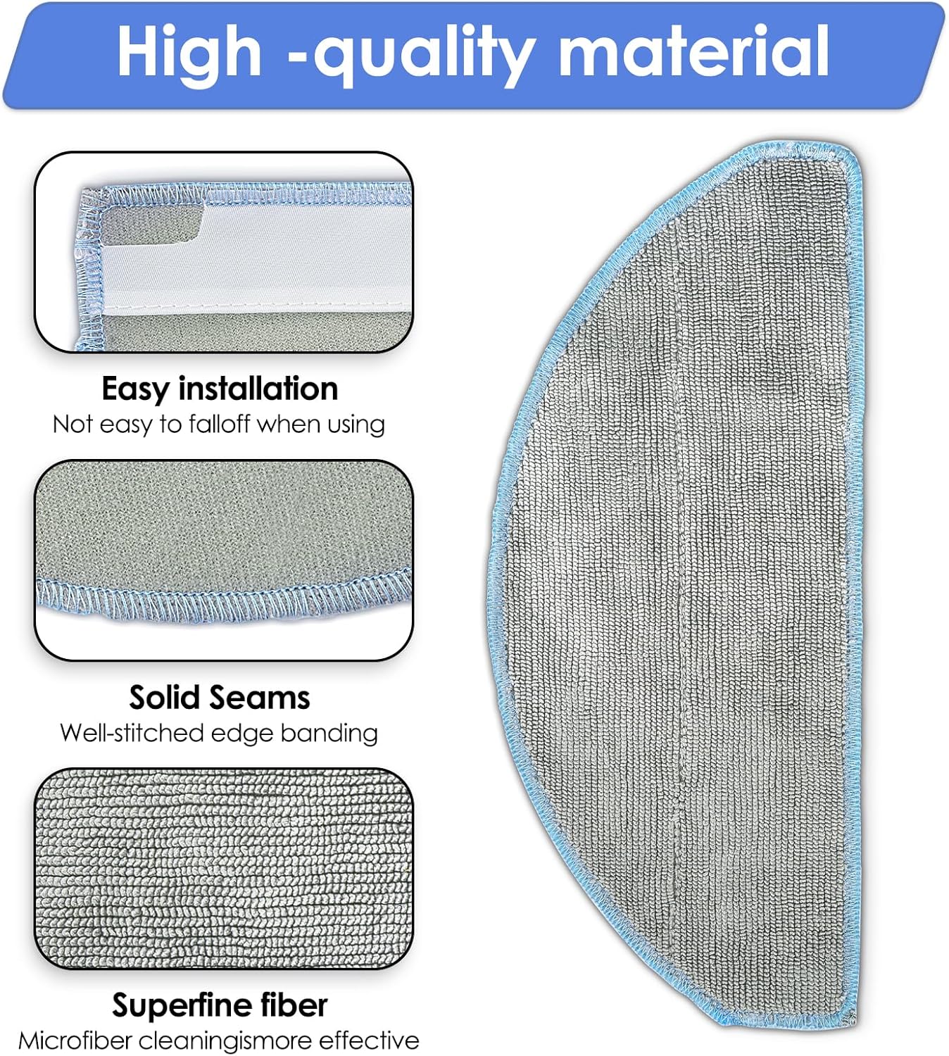 4 Pack Roomba 104 Y0140 Q0120 Replacement Mop Pads
