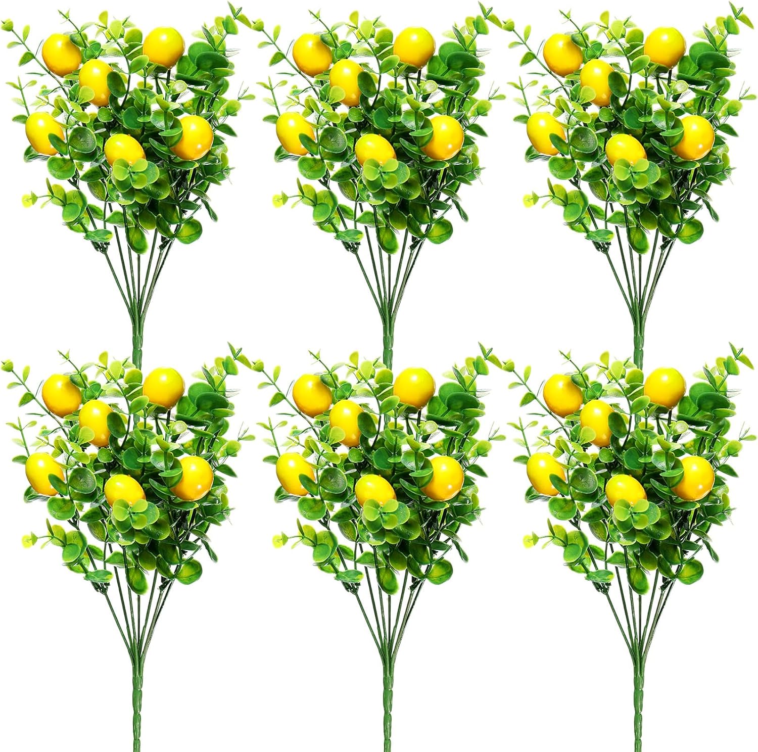 Tigeen 6 Pack Artificial Lemon Branches