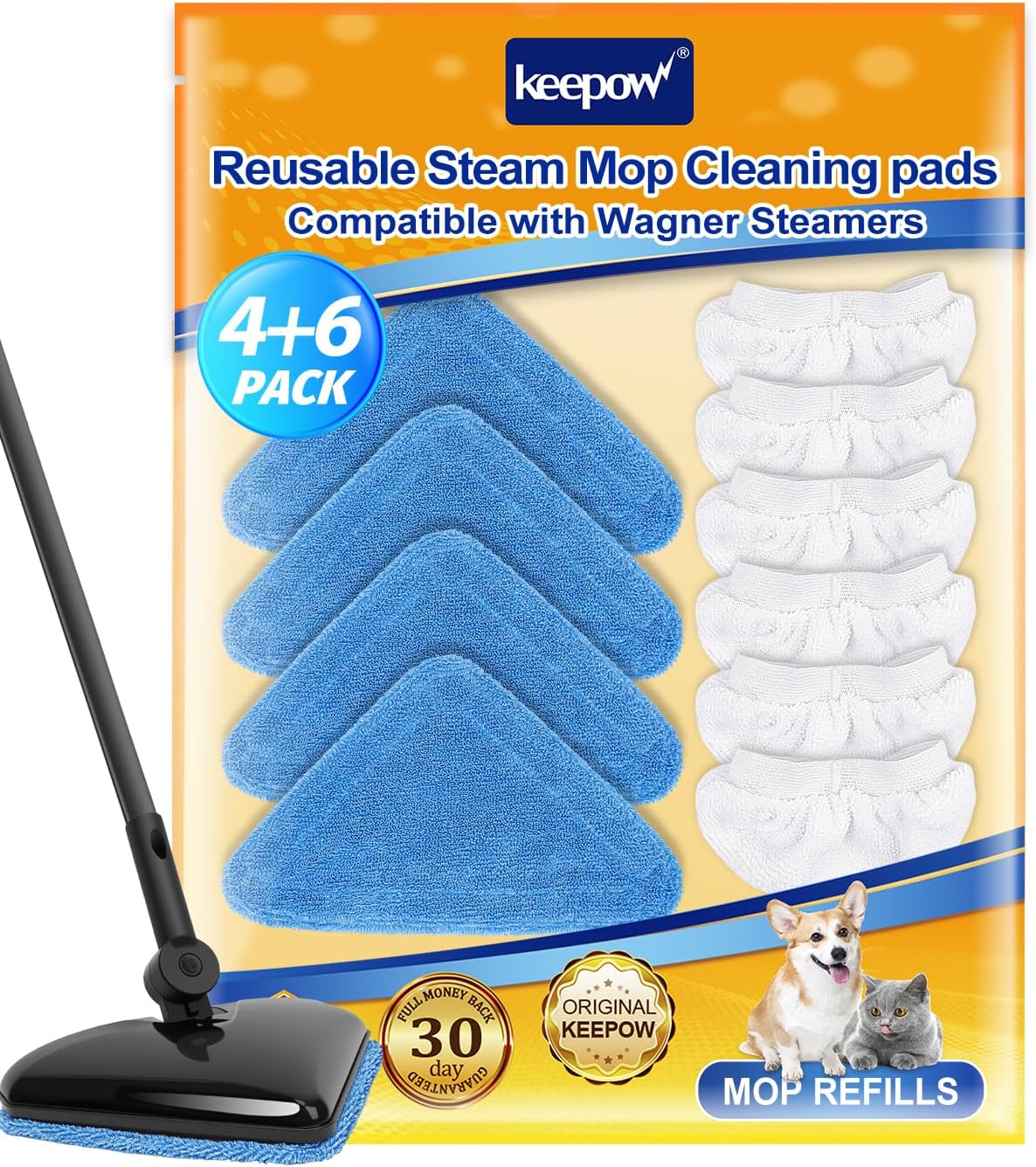 Keepow Steam Mop Pads for Wagner 905e 915e 925e