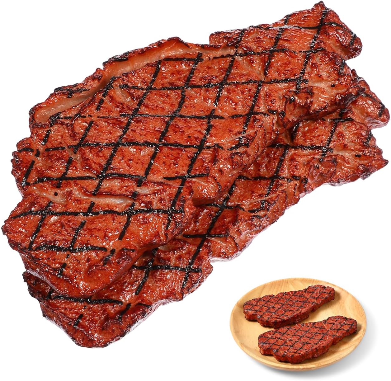 Yardwe Artificial Steak for Home Kitchen Decor and Photography