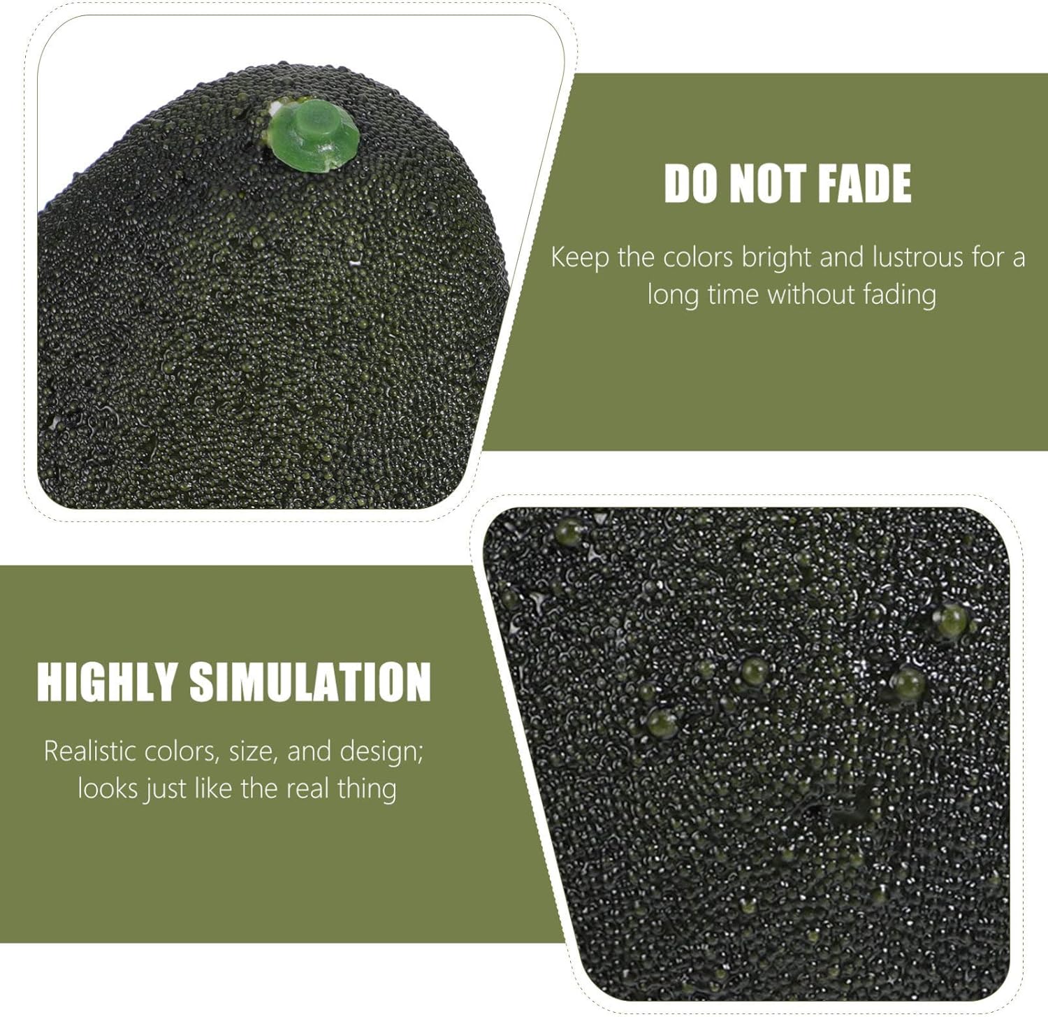 Hemoton 5pcs Realistic Artificial Avocado Decorations