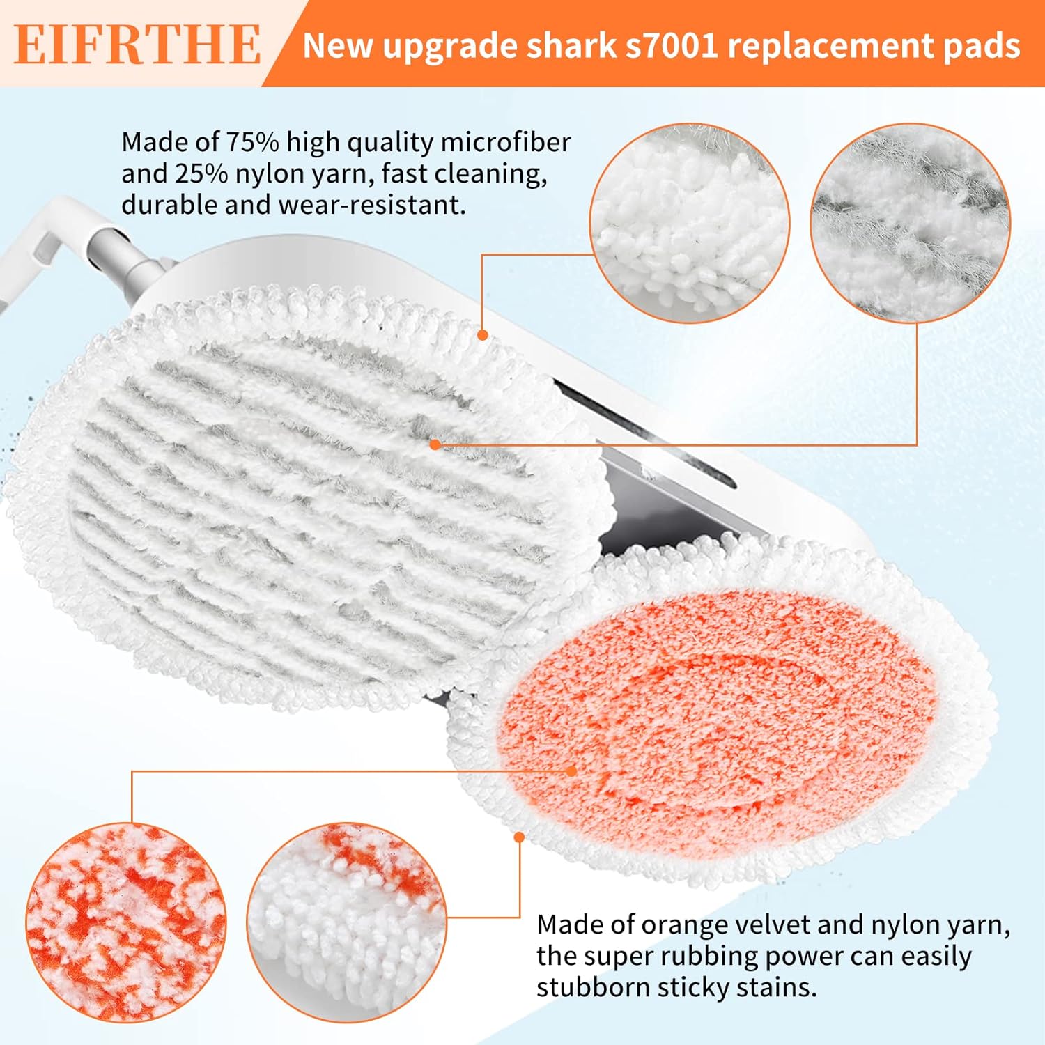 Eifrthe Shark S7000 Replacement Steam Mop 10 Pack