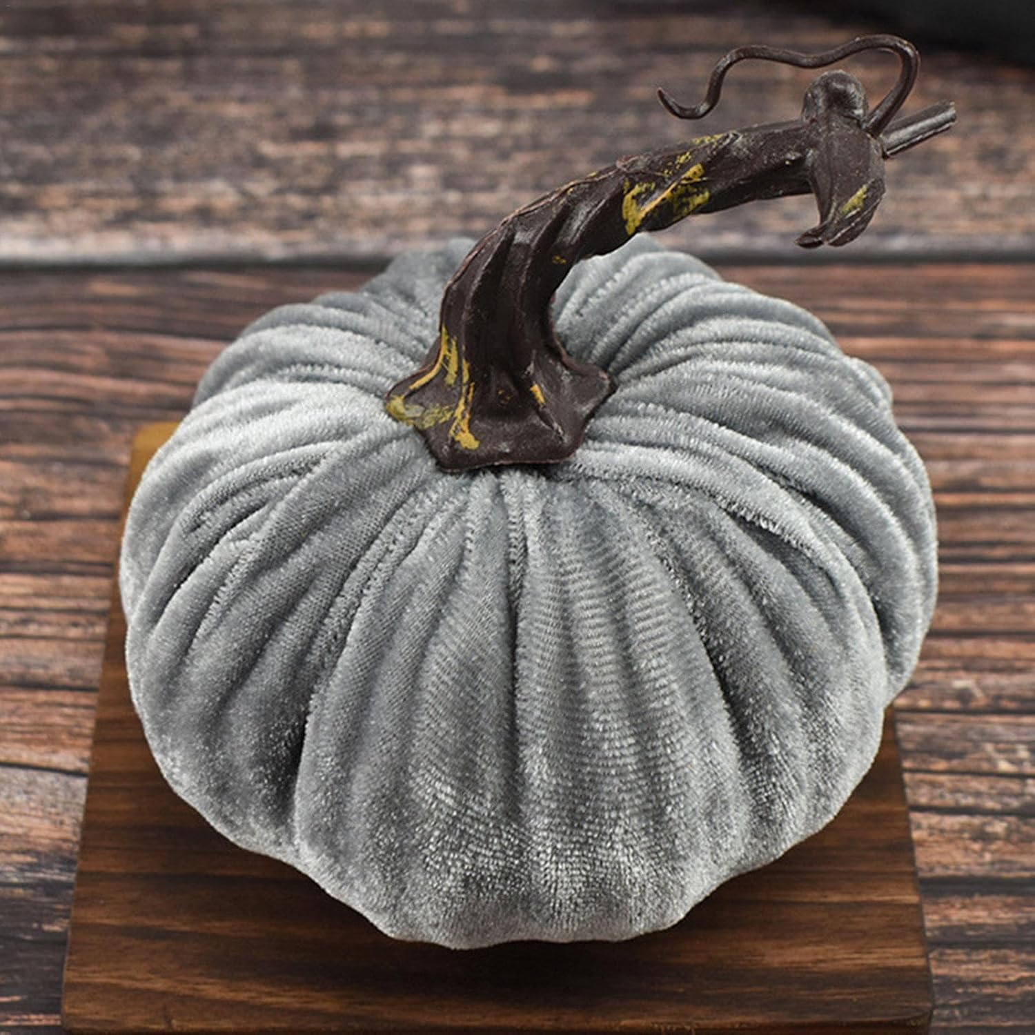 Mini Fake Pumpkins - 10cm Artificial Velvet Decorations for Fall