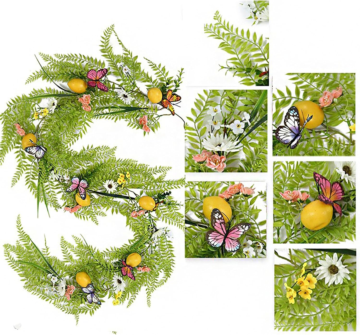 Artificial Lemon Garland 200cm Front Door Decor