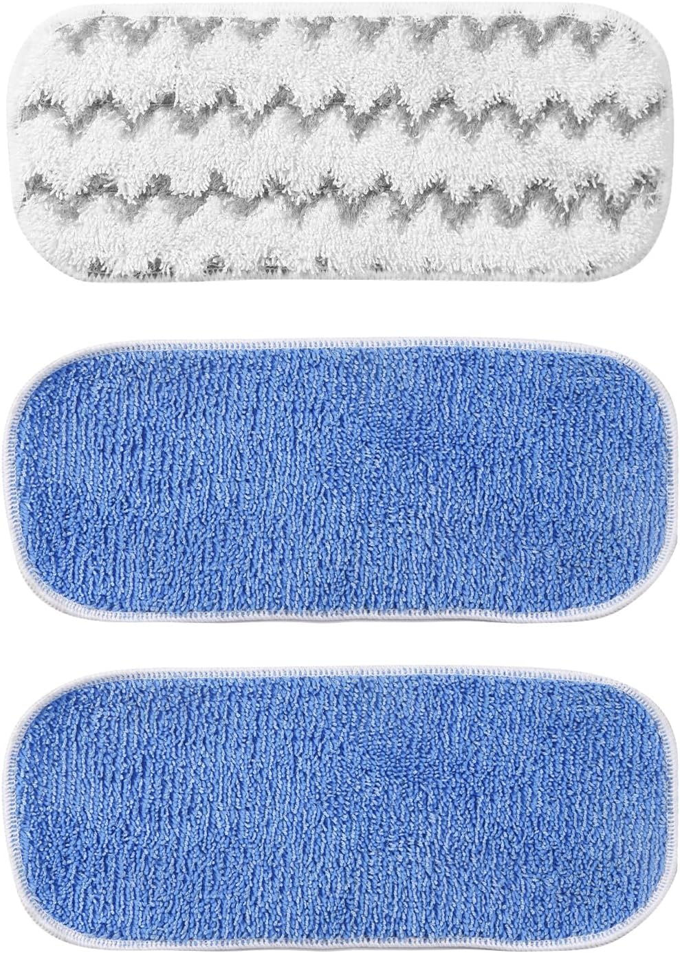 LetSteam Steam Mop Pads - 3 Pack Reusable Microfiber