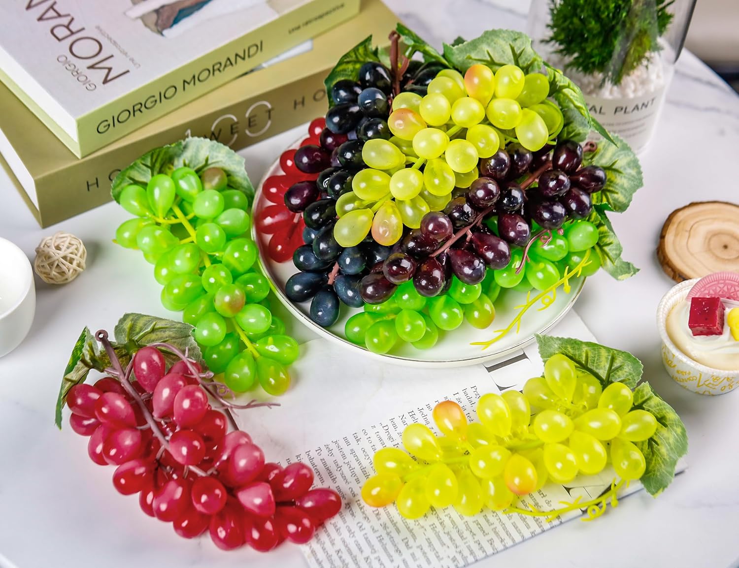 Toopify 10 Bunches Artificial Grapes Decor