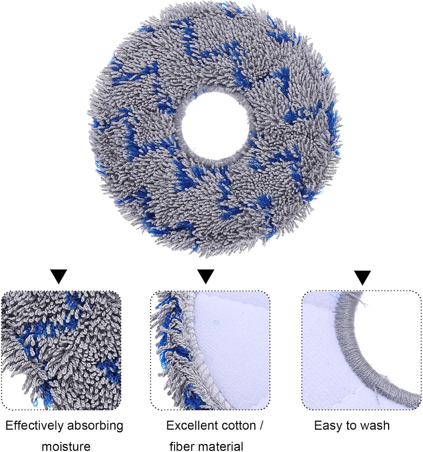 MECCANIXITY 10Pcs Vacuum Cloth Mop Pads