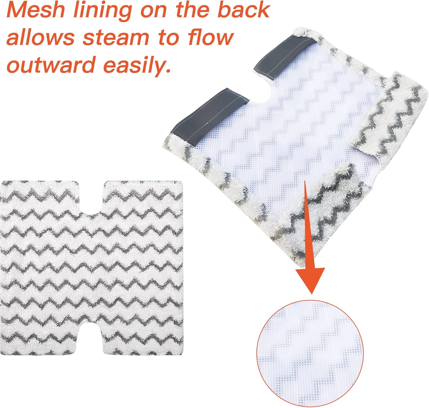 Hongfa Steam Mop Pads for Shark S5003D 8 Pack Microfiber Cloths