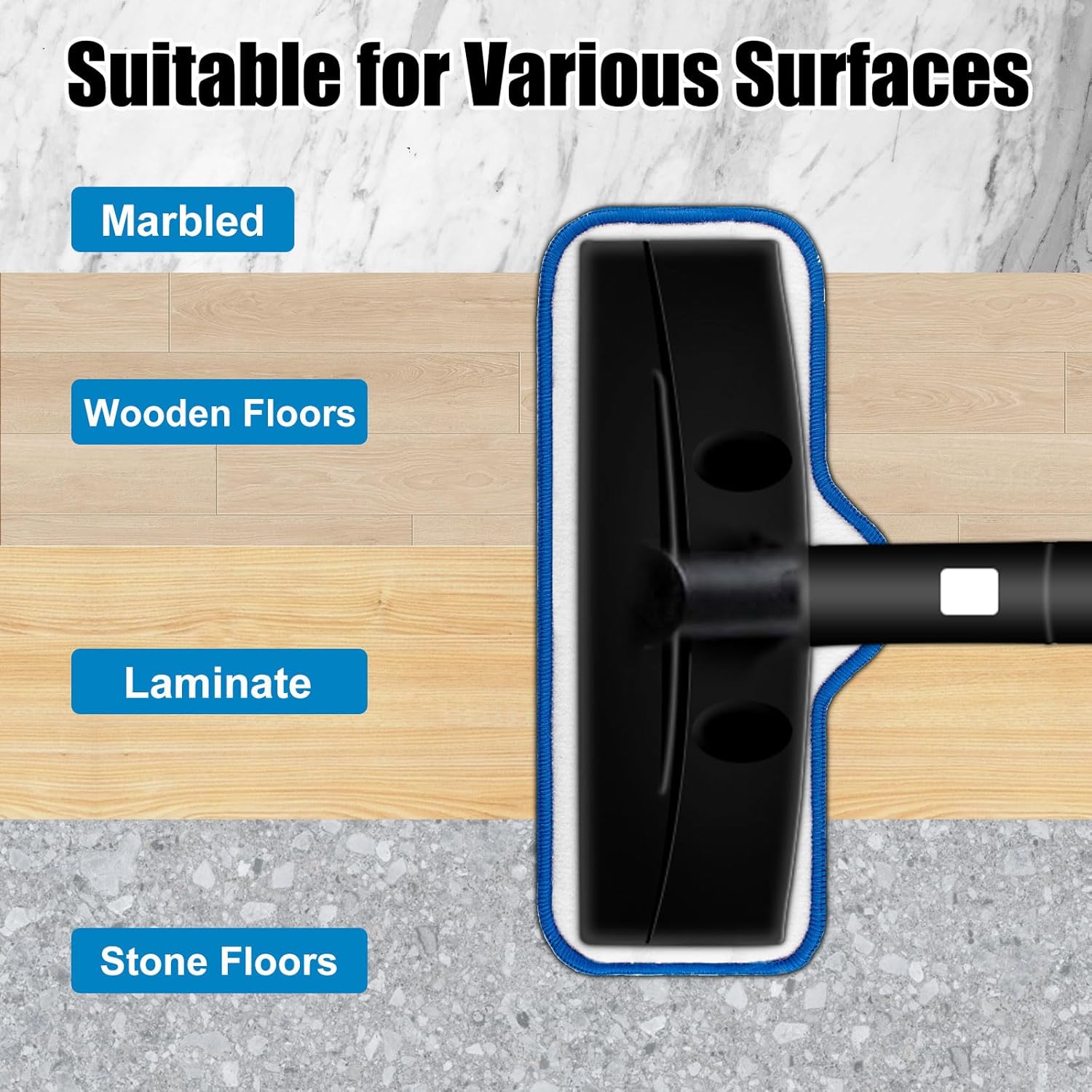 Steam Mop Pads for Dupray Neat 6 Pack Reusable Microfiber