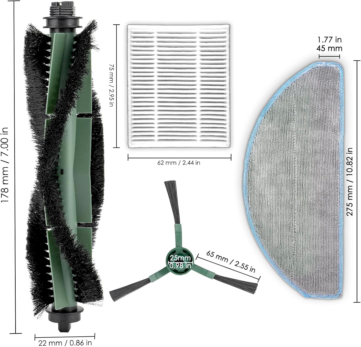 22 Piece Y0140 Accessories Kit for iRobot Roomba 105 and Q0520