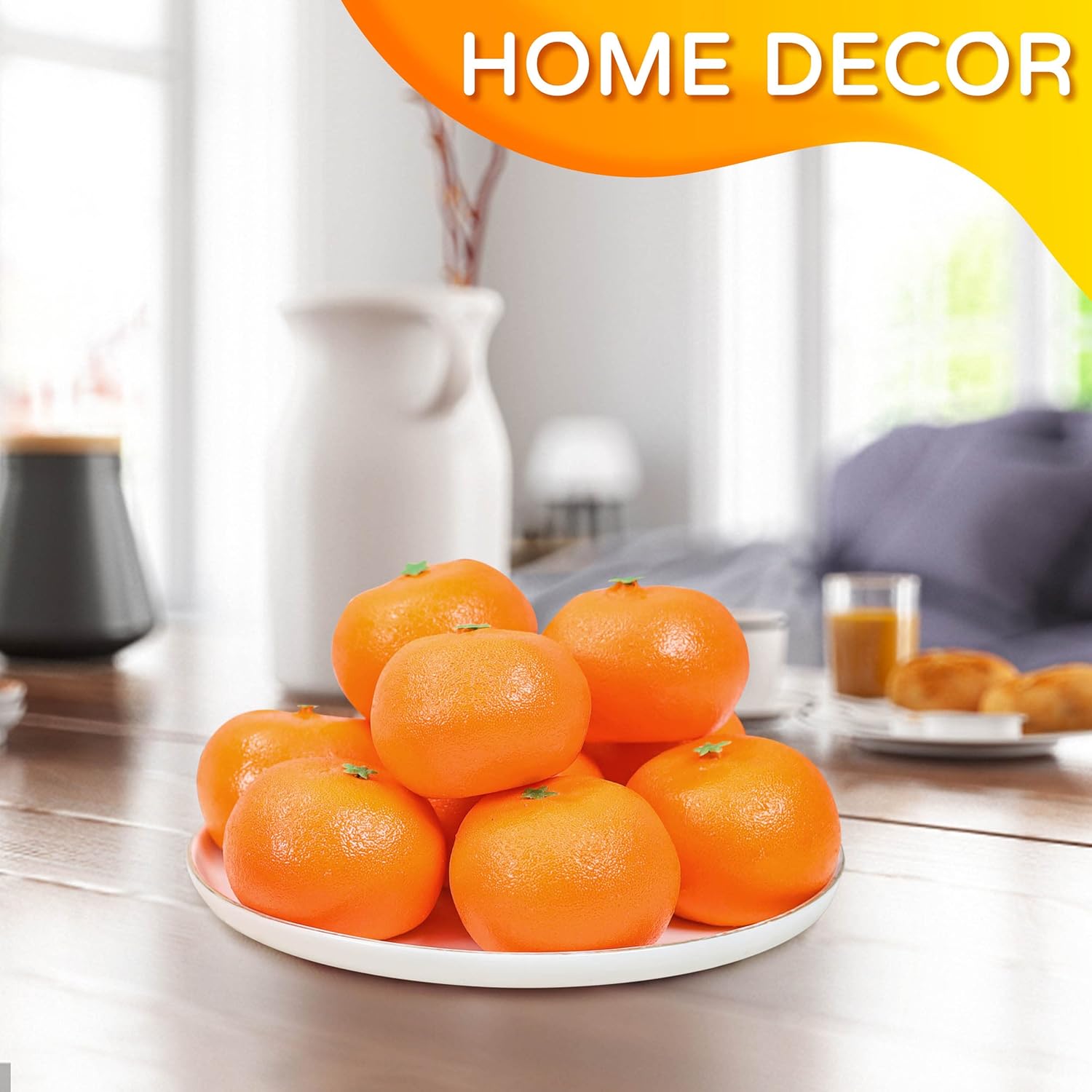 Toopify 16 Pcs Artificial Oranges for Home Decoration
