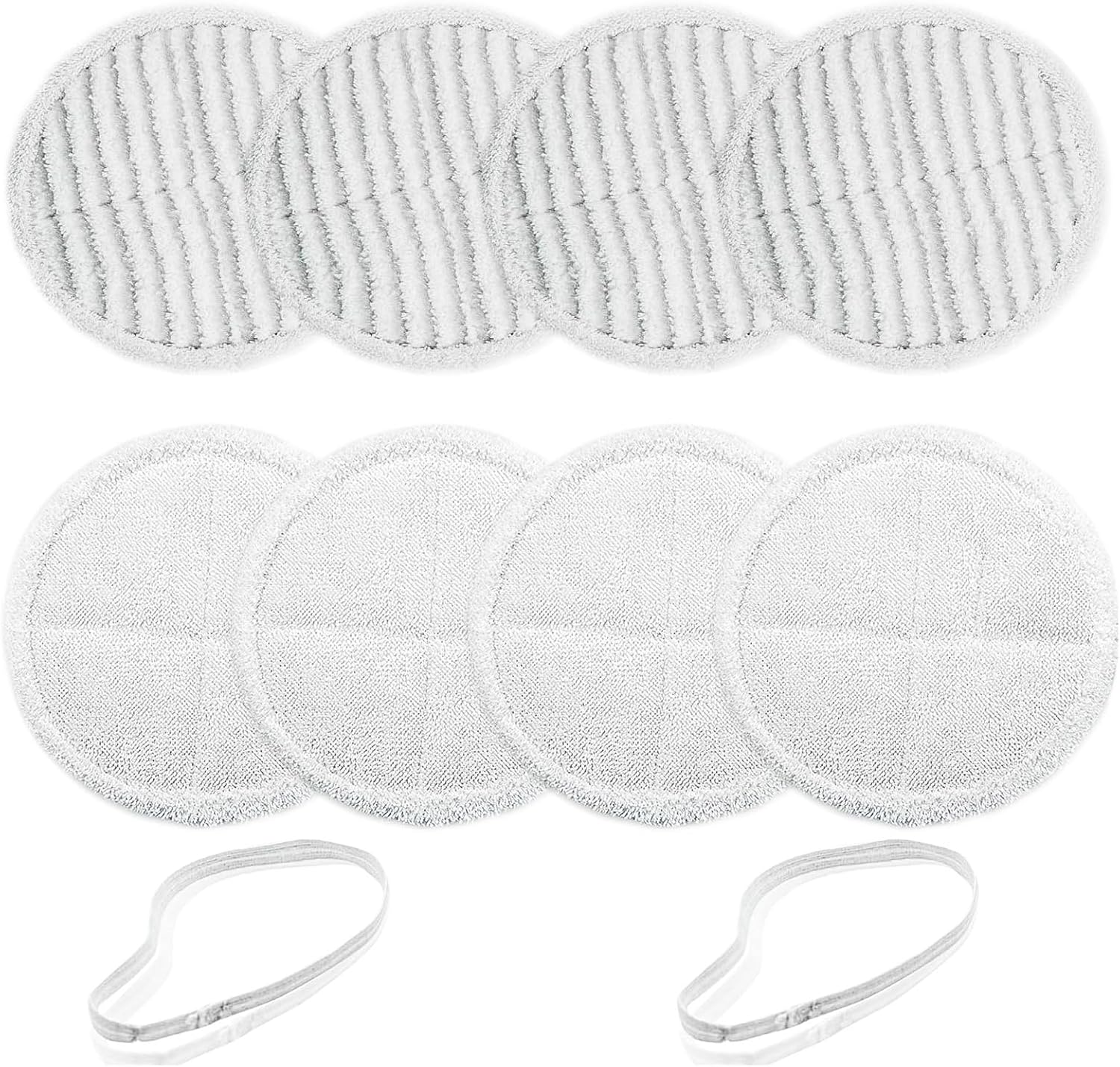 8 Pack Spin Wave Mop Replacement Pads for Bissell Steam Mop