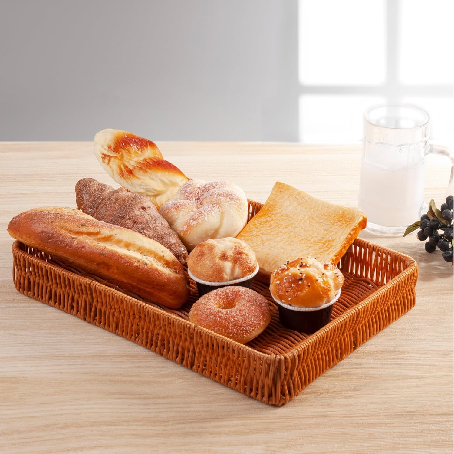 Sparkle Race 8pcs Artificial Bread Fake Food Decor